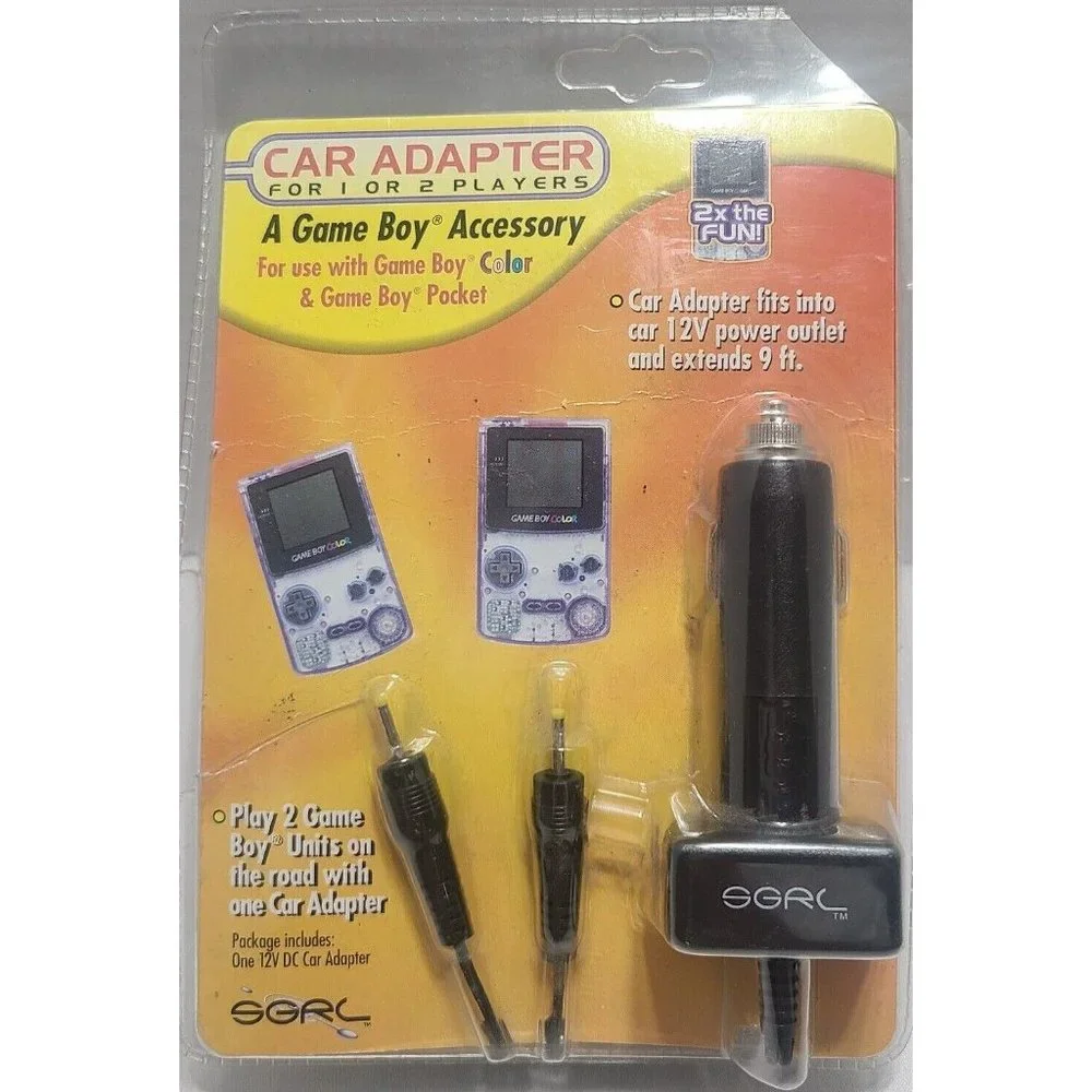 Game Boy Car Adaptor For 1 Or 2 Players